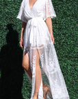 Lacey Belted Maxi Dress