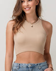 Racerback Halter Crop Top