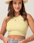 Racerback Halter Crop Top
