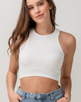 Racerback Halter Crop Top