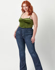 Plus High Rise Flare Jegging