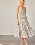 Tiered Stripe Dress