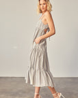 Tiered Stripe Dress