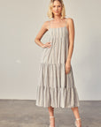 Tiered Stripe Dress