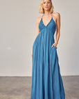 Halter Back Tie Jumpsuit