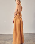 Halter Back Tie Jumpsuit