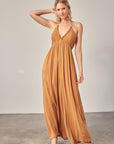 Halter Back Tie Jumpsuit