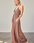 Halter Back Tie Jumpsuit