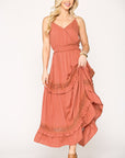 Smocked Waist Maxi Dress