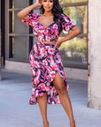 Sweetheart Crop Top and Skirt Set