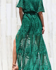 Lacey Belted Maxi Dress