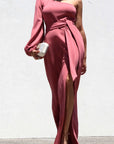 One Shoulder Maxi Dress