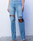 Distressed Wide Leg Jeans