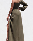 One Shoulder Maxi Dress