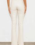 Vegan Leather Split Front Pants