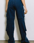 Mid Rise Cargo Jeans
