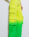 Ombre Mid Rise Cargo Pants
