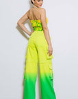 Ombre Mid Rise Cargo Pants