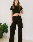 High Rise Cargo Pants