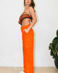 High Rise Cargo Pants