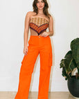 High Rise Cargo Pants