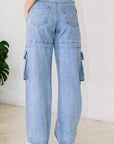 High Rise Cargo Jeans