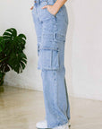 High Rise Cargo Jeans