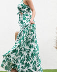 Tie Front Woven Maxi Dress
