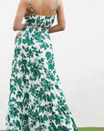 Tie Front Woven Maxi Dress