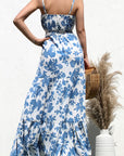 Tie Front Woven Maxi Dress