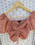 Floral Smocked Crop Top