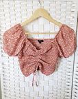 Floral Smocked Crop Top