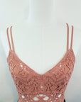 Crochet Embroidered Lace Bralette