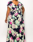 Floral Wrap Maxi Dress