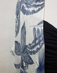 Women's Leaves Print Cover Up Kimono