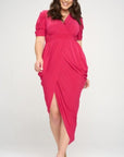 Surplice V-Neck Dress