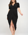 Surplice V-Neck Dress