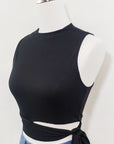 Sleeveless Cutout Top