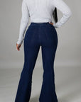 High Waisted Bell Bottom Jeans