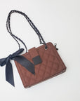 Ribbon Bow Shoulder Handbag