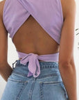 Basic Crop Top with Tie Back