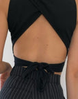 Basic Crop Top with Tie Back