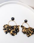 Rhinestone Leopard Earrings