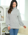 Women's Oversized Turtleneck Sweater