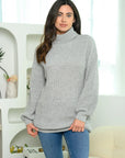 Women's Oversized Turtleneck Sweater