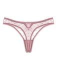 Dotted Stretch Mesh Thong