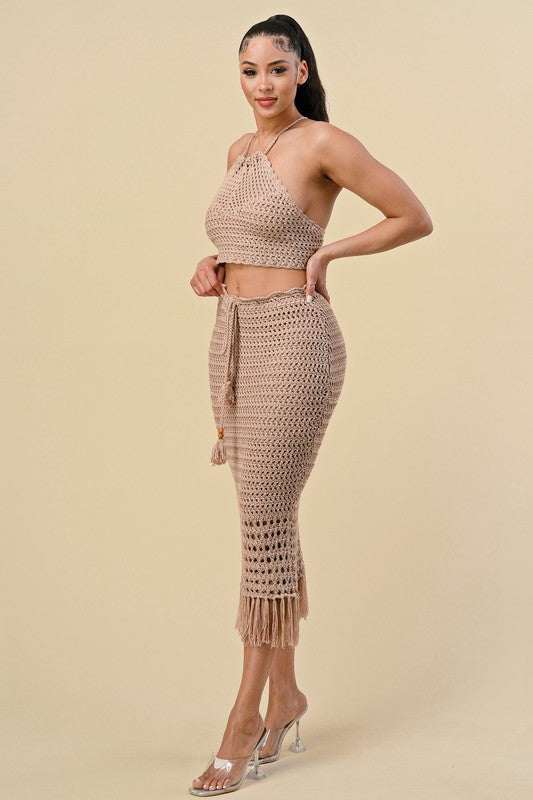 Crochet Skirt and Top Set