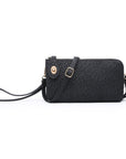 Leopard Print Twist Lock Crossbody/ Wristlet