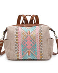 Aztec Print Backpack/Satchel