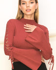 Bell Sleeve Sweater Top